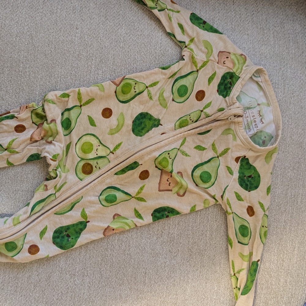 Little Sleepies Avocado Zippy